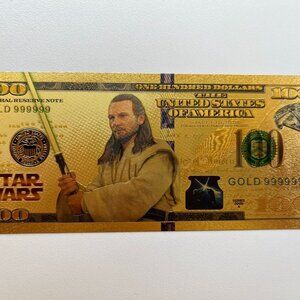 **2 FOR $25**  Star Wars 24K gold foil/plated novelty note